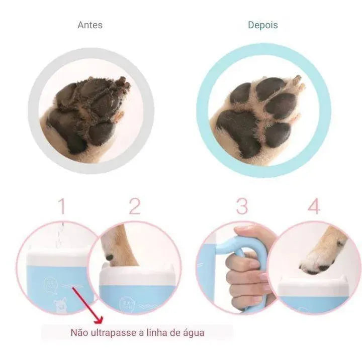 Escova de limpeza para patas - Patas D'Luxo