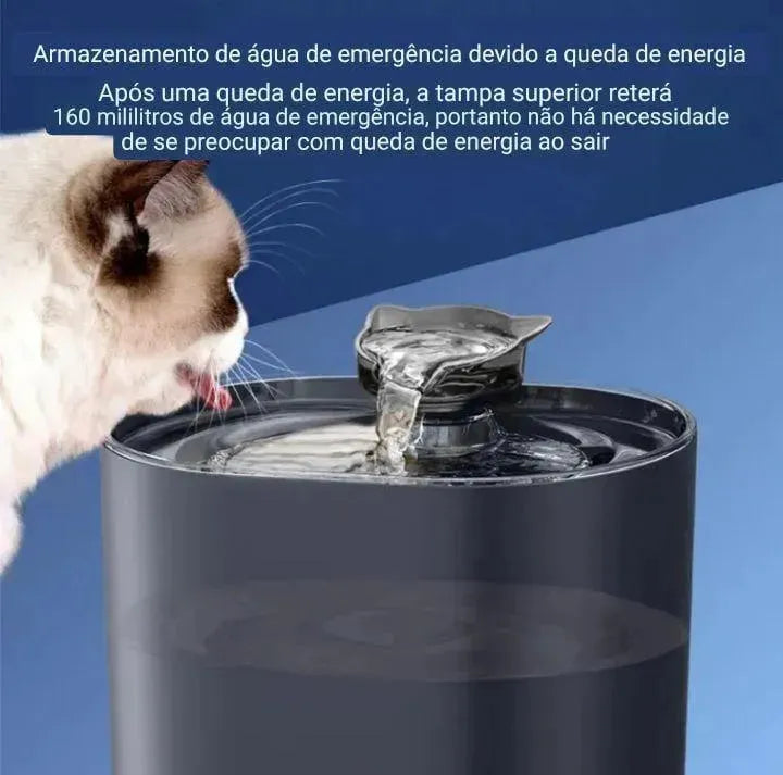 Bebedouro automático para gatos - Patas D'Luxo